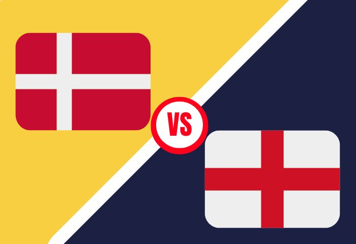 Denmark vs England on US & UK TV